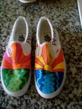 Vans Peace & Love slip-Ons